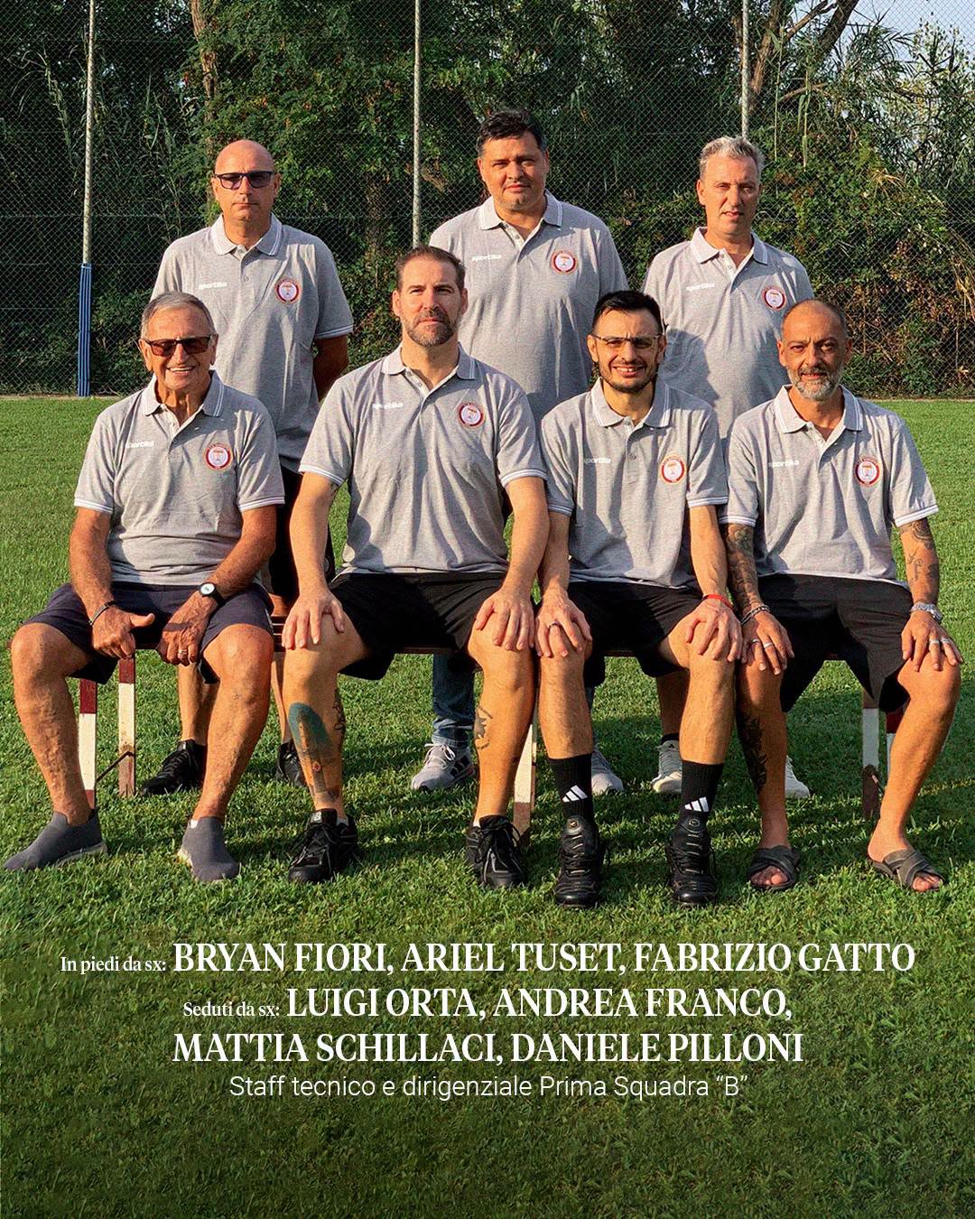 Staff tecnico e dirigenziale Seconda Squadra